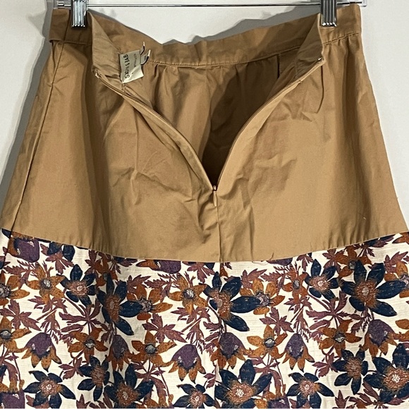 Sachin & Babi X Anthropologie Size 8 Maxi Skirt Waist Tie Jacquard Floral Used - Picture 7 of 14